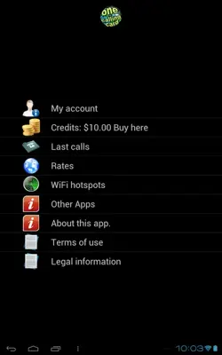 Onecallingcard android App screenshot 0